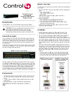 Preview for 1 page of Sony CAV-CVS12ES - Component Video Switcher Manual