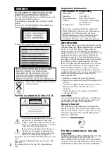 Preview for 2 page of Sony CAV-MN10 Operating Instructions Manual