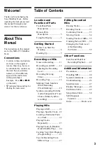 Preview for 3 page of Sony CAV-MN10 Operating Instructions Manual