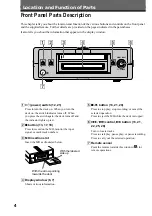 Preview for 4 page of Sony CAV-MN10 Operating Instructions Manual