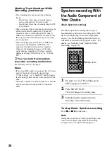 Preview for 20 page of Sony CAV-MN10 Operating Instructions Manual