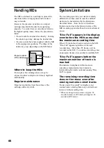 Preview for 44 page of Sony CAV-MN10 Operating Instructions Manual