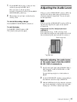 Preview for 45 page of Sony CBK-55BK Operation Manual