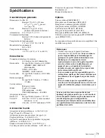 Preview for 73 page of Sony CBK-55BK Operation Manual