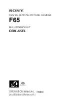 Preview for 1 page of Sony CBK-65EL Operation Manual