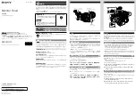 Предварительный просмотр 1 страницы Sony CBK-MH01 Operating Instructions