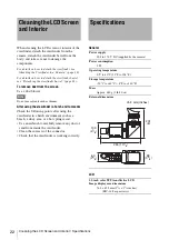 Предварительный просмотр 22 страницы Sony CBK-VF01 Operation Manual