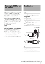 Предварительный просмотр 23 страницы Sony CBK-VF02 Operation Manual