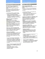 Preview for 17 page of Sony CCD-F36  / Manual de instrucciones / Mode d’emploi Operating Instructions Manual