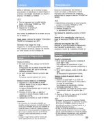 Preview for 97 page of Sony CCD-F36  / Manual de instrucciones / Mode d’emploi Operating Instructions Manual