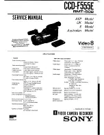 Sony CCD-F555E Service Manual preview