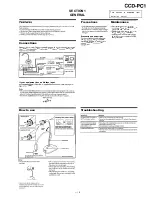 Preview for 5 page of Sony CCD-PC1 Service Manual