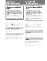 Preview for 4 page of Sony CCD-SC55   (English and Spanishl) Operating Instructions Manual