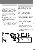 Preview for 69 page of Sony CCD-TR2300E Operating Instructions Manual