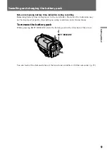 Preview for 9 page of Sony CCD-TR315/TR416 Operating Instructions Manual