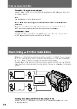 Preview for 44 page of Sony CCD-TR315/TR416 Operating Instructions Manual