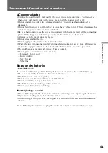 Preview for 61 page of Sony CCD-TR315/TR416 Operating Instructions Manual