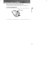 Preview for 9 page of Sony CCD-TR516 - Video Camera Recorder Hi8&trade Operating Instructions Manual