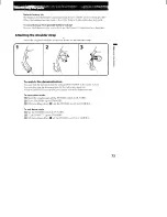 Preview for 73 page of Sony CCD-TR516 - Video Camera Recorder Hi8&trade Operating Instructions Manual