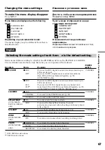 Preview for 67 page of Sony CCD-TR918E, CCD-TR717E, CCD-TR417E, CCD-TR427E, CCD-TR617E Operating Instructions Manual