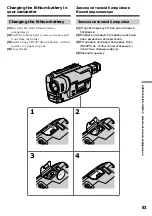 Preview for 81 page of Sony CCD-TR918E, CCD-TR717E, CCD-TR417E, CCD-TR427E, CCD-TR617E Operating Instructions Manual