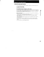 Preview for 33 page of Sony CCD-TR940 - Video Camera Recorder Hi8&trade Operating Instructions Manual