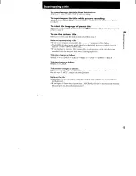 Preview for 43 page of Sony CCD-TR940 - Video Camera Recorder Hi8&trade Operating Instructions Manual