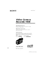 Sony CCD-TRV101 Operating Instructions (English - Espanol) Operating Instructions Manual preview