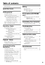 Preview for 5 page of Sony CCD TRV108 - Hi8 Camcorder With 2.5" LCD Operating Instructions Manual