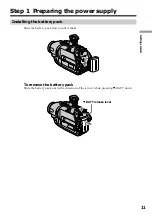 Preview for 11 page of Sony CCD TRV108 - Hi8 Camcorder With 2.5" LCD Operating Instructions Manual