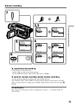 Preview for 73 page of Sony CCD-TRV118 Operating Instructions Manual