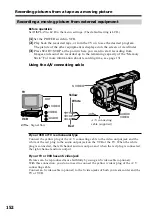 Preview for 152 page of Sony CCD-TRV118 Operating Instructions Manual