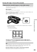 Preview for 165 page of Sony CCD-TRV118 Operating Instructions Manual