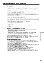 Preview for 251 page of Sony CCD-TRV118 Operating Instructions Manual