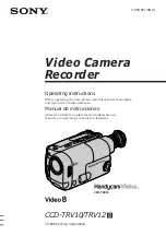 Sony CCD-TRV12 Operating Instructions Manual preview