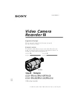 Sony CCD-TRV19 Operation Manual preview