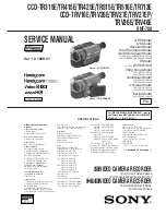 Sony CCD-TRV26E Service Manual preview