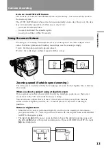 Preview for 13 page of Sony CCD-TRV312 Operating Instructions  (primary manual) Operating Instructions Manual