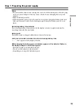 Preview for 11 page of Sony CCD TRV37 - Hi8 Camcorder Operating Instructions Manual