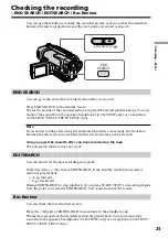 Preview for 23 page of Sony CCD TRV37 - Hi8 Camcorder Operating Instructions Manual