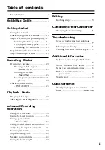 Preview for 5 page of Sony CCD-TRV58 Operating Instructions Manual