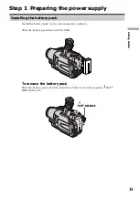 Preview for 11 page of Sony CCD-TRV58 Operating Instructions Manual