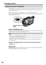 Preview for 26 page of Sony CCD-TRV58 Operating Instructions Manual