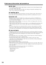 Preview for 70 page of Sony CCD-TRV58 Operating Instructions Manual