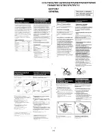 Предварительный просмотр 11 страницы Sony CCD-TRV65E, CCD-TRV3E, CCD-TRV15E, CCD-TRV23E, CCD-TRV35E Service Manual