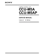 Sony CCU-M5A Service Manual предпросмотр