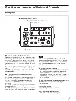 Preview for 5 page of Sony CCU-TX50 Operating Instructions Manual