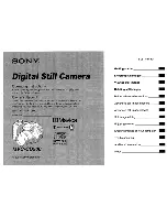 Preview for 1 page of Sony CD Mavica MVC-CD500 Operating Instruction