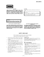 Preview for 3 page of Sony CD Mavica MVC-CD500 Service Manual