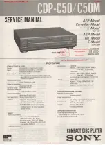 Sony CD-PC50 Service Manual preview